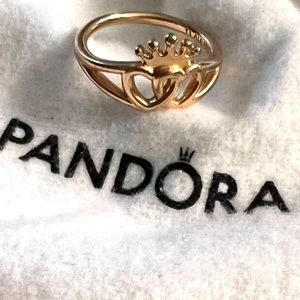 Rose gold pandora ring